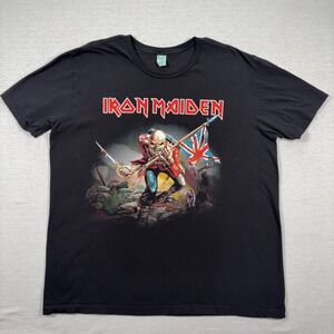 Iron Maiden T-Shirt Mens Size XL Black Pacific Brand Short Sleeve Cotton Crew